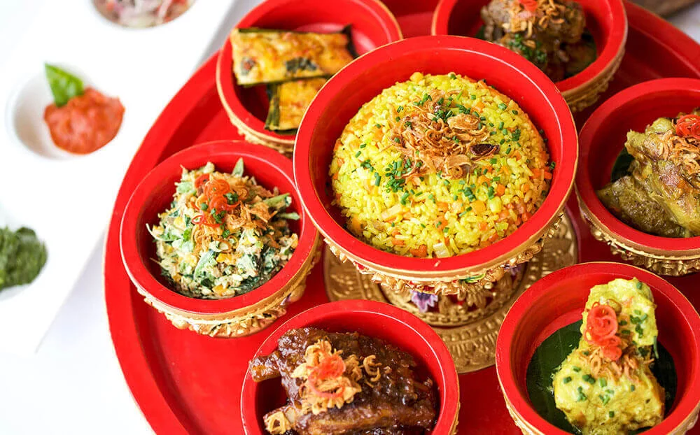 Balinese Rijsttafel menu