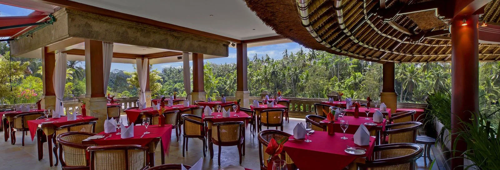 Cascades Bali Restaurant and Bar with Valley view
