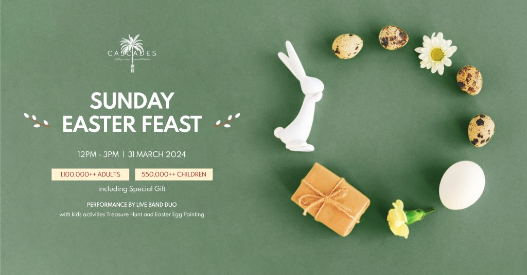 Easter Sunday Lunch - Easter Sunday Feast | CasCades Restaurant