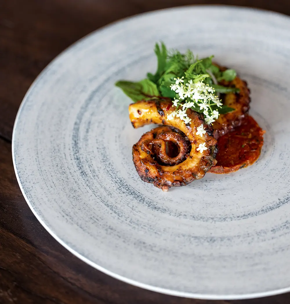 CasCades Restaurant Grilled Octopus