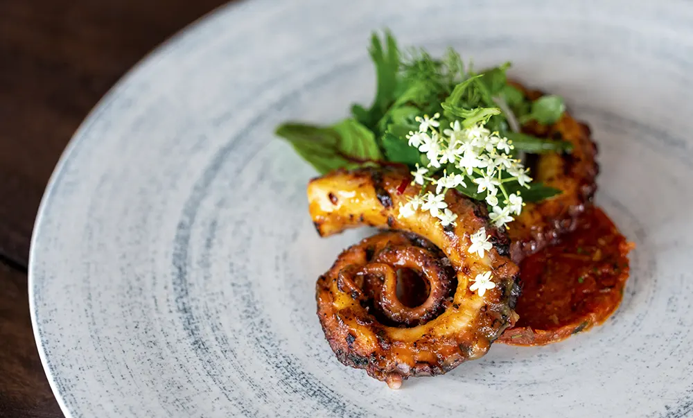 CasCades Restaurant - Grilled Octopus